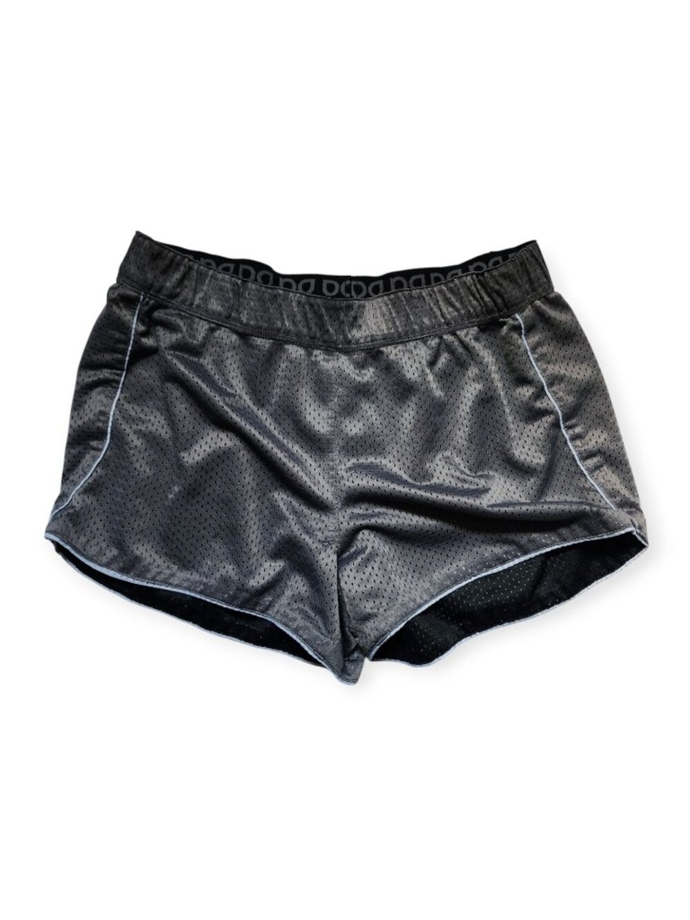 DoYouEven Reversible Mesh Athletic Shorts Black/Gray Jersey Gym Women's Small